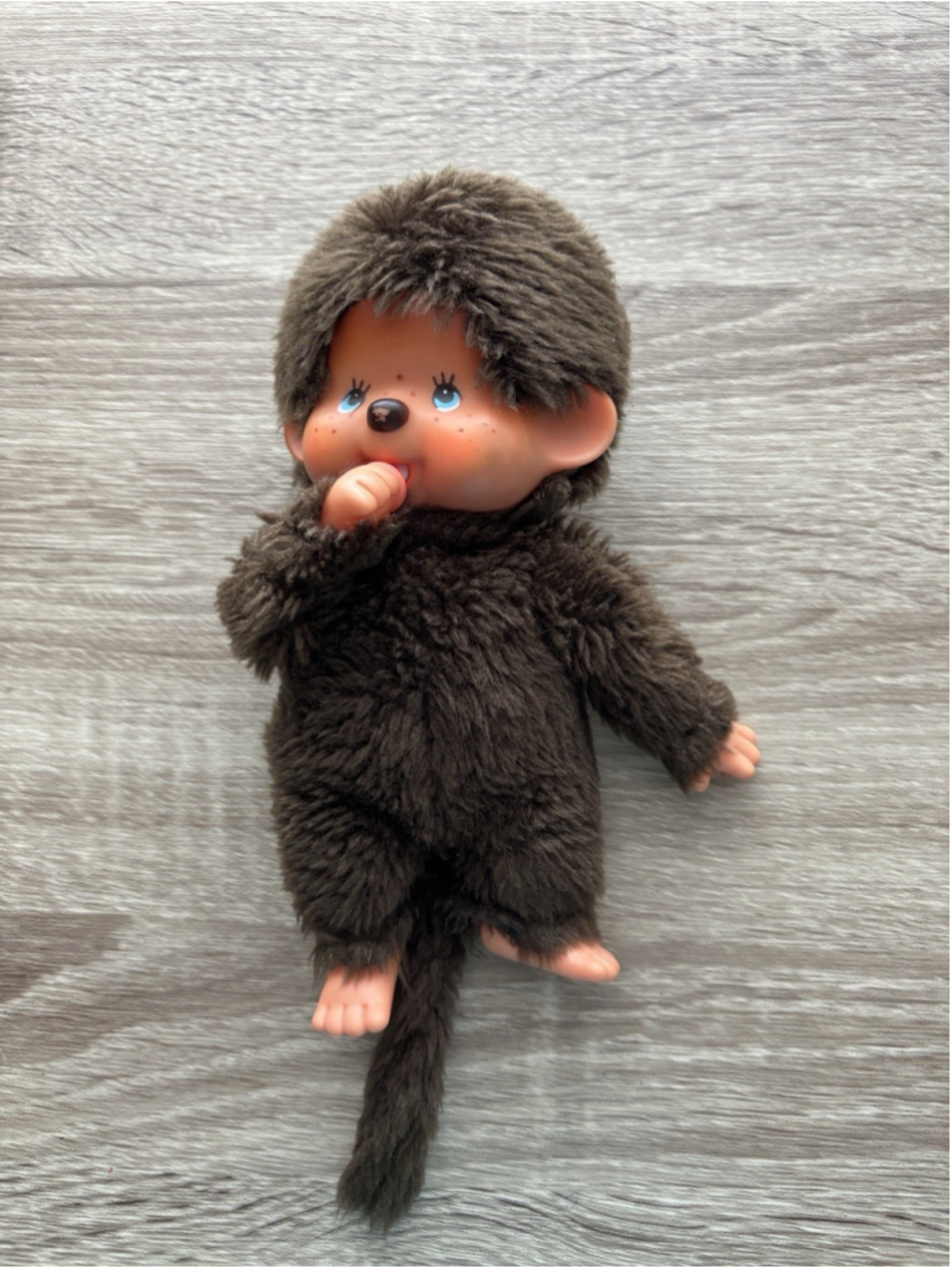 Vintage 1974 Mattel Sekiguchi Plush Monchhichi 8" Monkey Bottle Thumbsucker